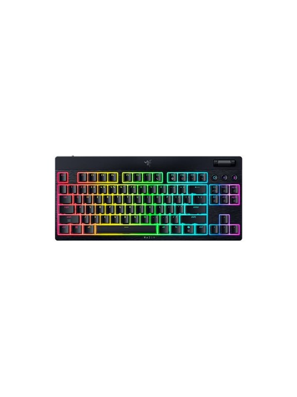 Razer BlackWidow V4 Low-Profile TKL HyperSpeed - Yellow Mechanical - Gaming Tastaturen - ohne Numpad - Englisch (US) - Schwarz