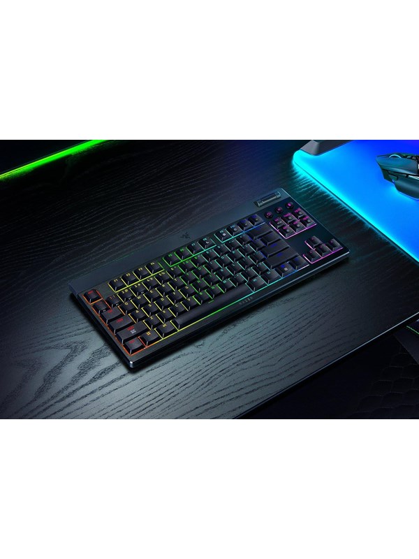 Razer BlackWidow V4 Low-Profile TKL HyperSpeed - Orange Mechanical - Gaming Tastaturen - ohne Numpad - Englisch (US) - Schwarz