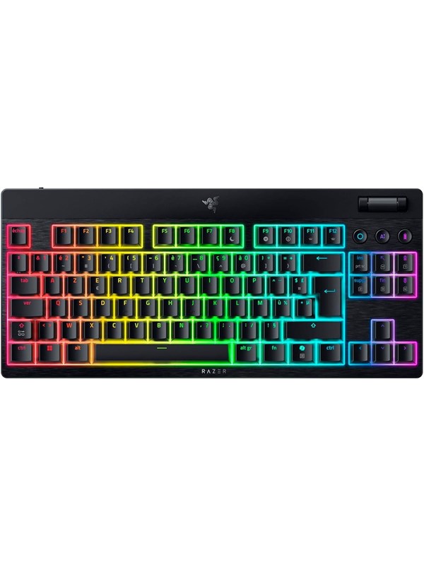 Razer BlackWidow V4 Low-Profile TKL HyperSpeed - Orange Mechanical - Gaming Tastaturen - ohne Numpad - Französisch - Schwarz