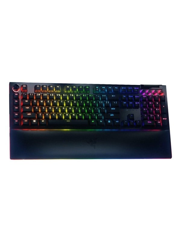 Razer BlackWidow V4 Pro - Yellow Mechanical (Linear) - Gaming Tastatur - Full-Size - Englisch (US) - Schwarz