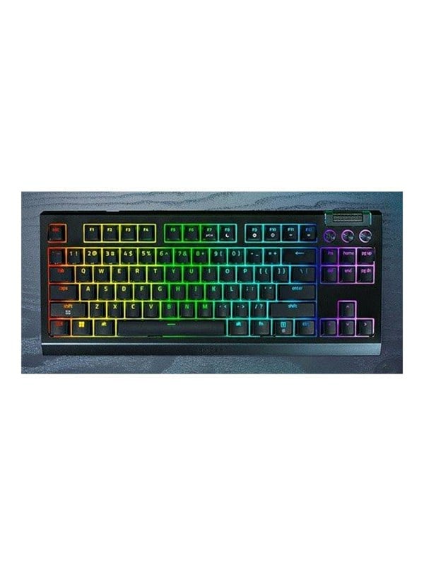 Razer BlackWidow V4 TKL HyperSpeed - Orange Mechanical - Gaming Tastaturen - ohne Numpad - Englisch (US) - Schwarz