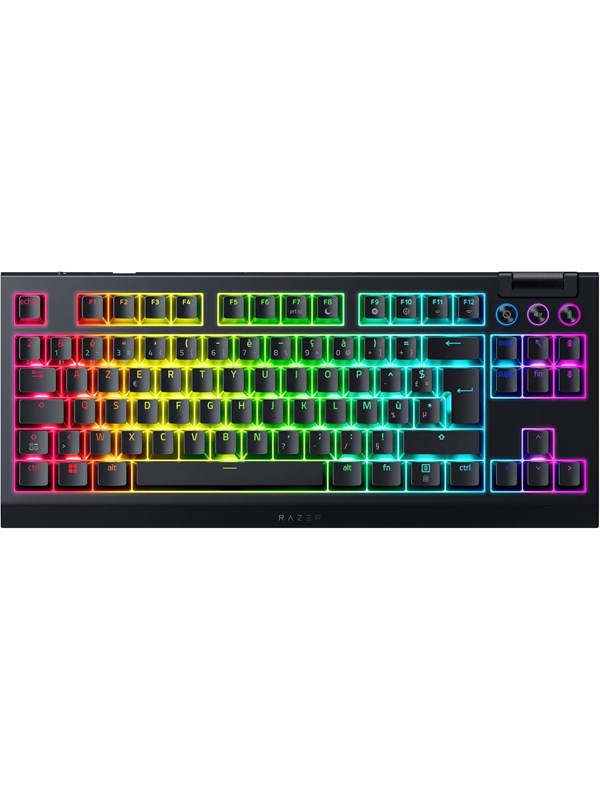 Razer BlackWidow V4 TKL HyperSpeed - Orange Mechanical - Gaming Tastaturen - ohne Numpad - Französisch - Schwarz