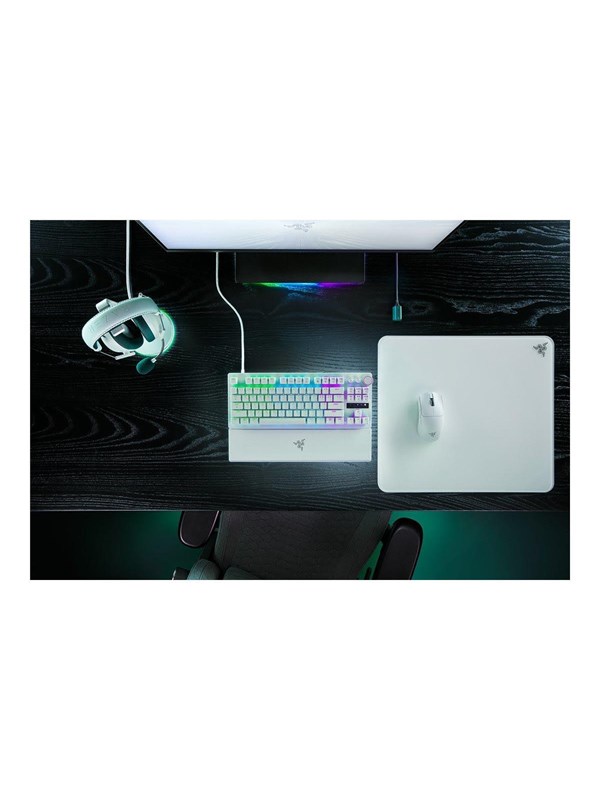 Razer Huntsman V3 Pro TKL - Analog Optical Gen-2 - Gaming Tastaturen - ohne Numpad - Englisch (US) - Weiss