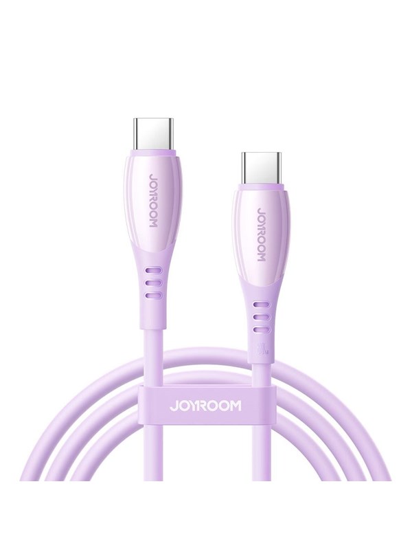Joyroom S-A59 Vibrant Series 60W USB-C - USB-C Cable 1.2m - Purple