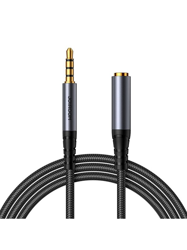 Joyroom stereo audio cable AUX 3.5 mm mini jack (male) - mini jack (female) 1.2 m black (SY-A09)