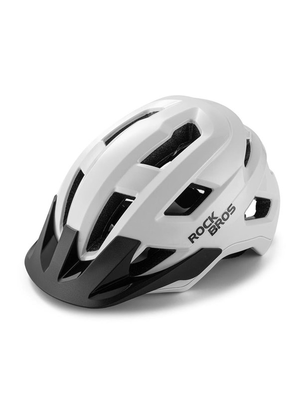 Rockbros LK-67 Youth Bike Helmet with Detachable Visor 5458 cm - White