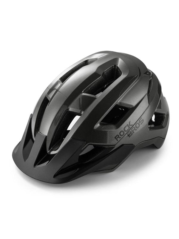 Rockbros LK-67 Youth Bike Helmet with Detachable Visor 54-58 cm - Gray