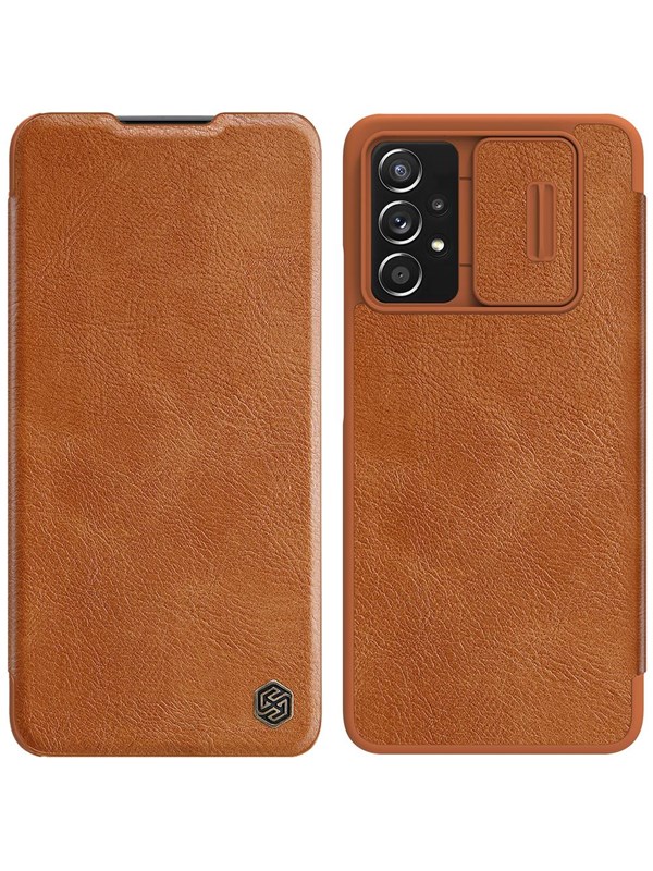 Nillkin Qin Leather Holster Case Samsung Galaxy A73 Brown