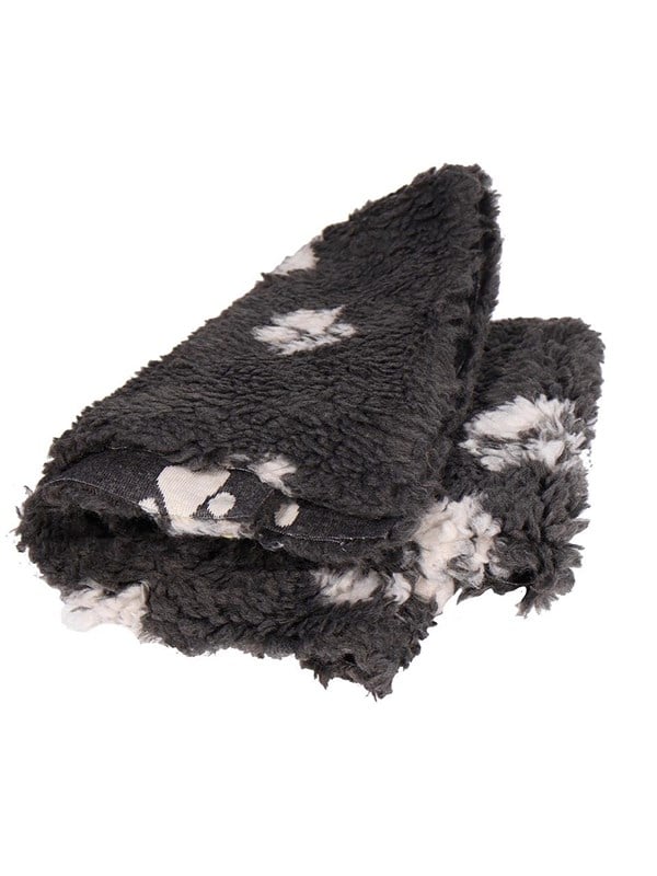 Active Canis Graues Vetbed mit Pfoten 75x60cm klein