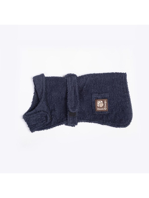 Danish Design Hunde-Bademantel Navy 70 cm