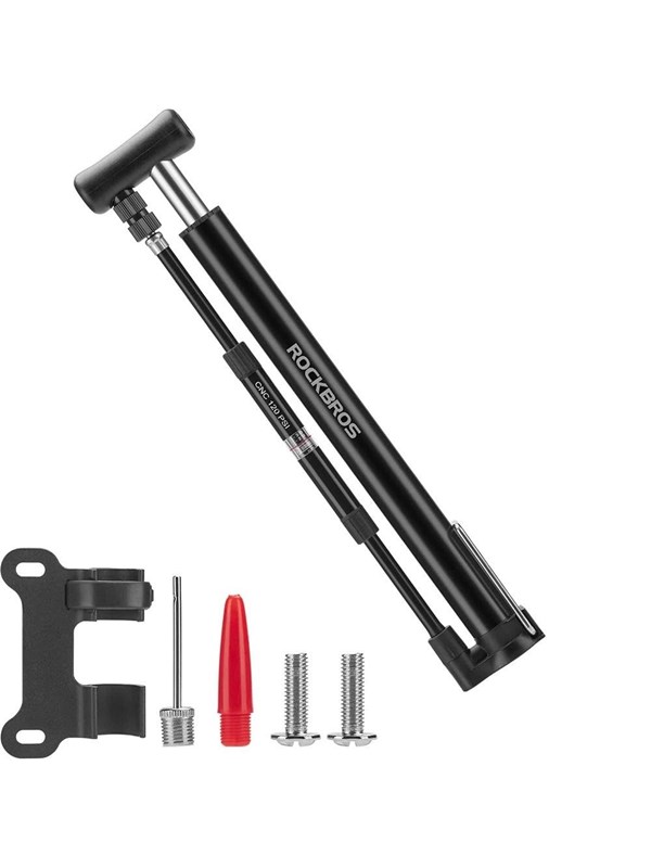 Rockbros 42322821001 floor bicycle pump - black
