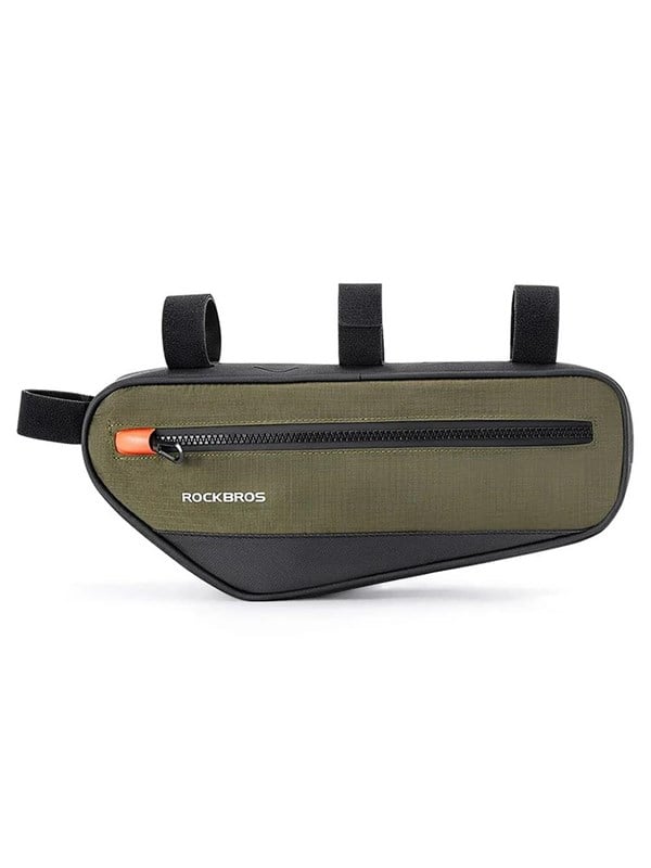Rockbros 30120079001 bicycle bag for 1.7 l frame - green and black