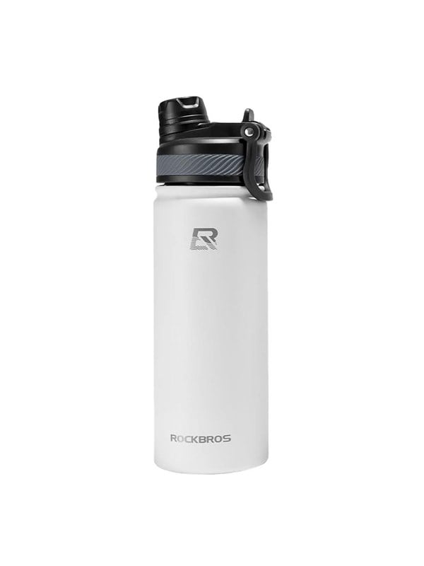 Rockbros 35210029005 thermal bicycle bottle for drinks 550 ml - white