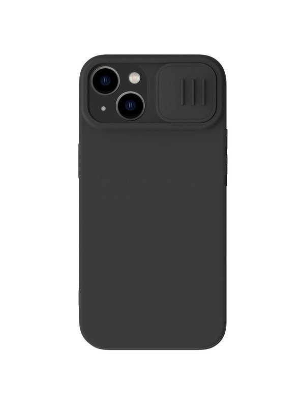 Nillkin CamShield Silky Silicone Case iPhone 14 Plus Case with Camera Cover Black