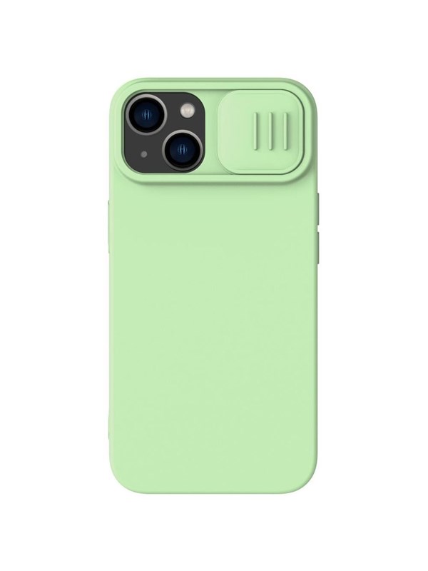 Nillkin CamShield Silky Silicone Case iPhone 14 Plus Case with Camera Cover Green