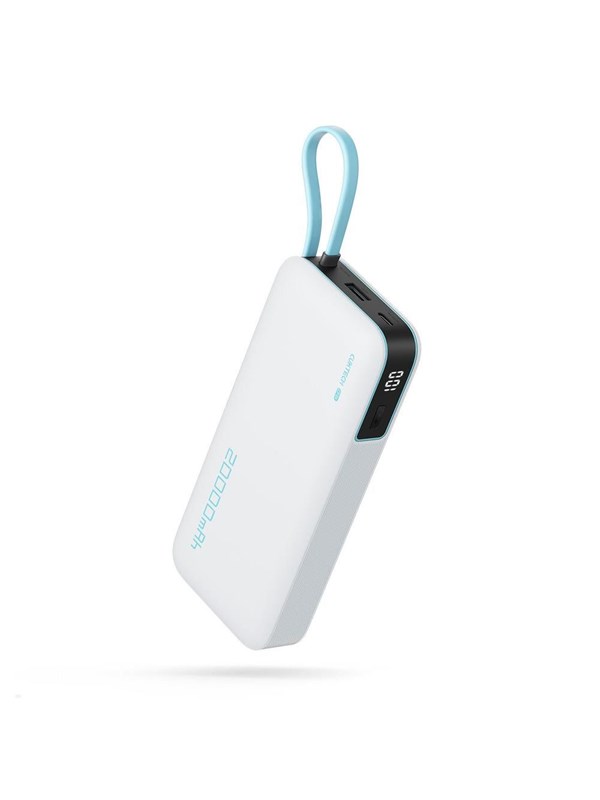 CUKTECH CUKP200NGLLG 55W with Built-in USB-C Cable Powerbank (Akku) - Weiß - 20000 mAh