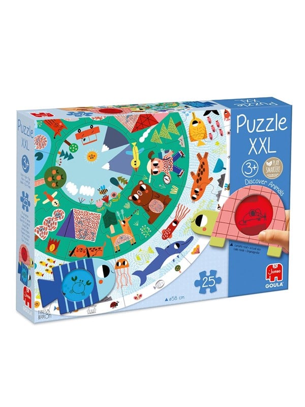 Jumbo Goula Puzzle XXL Discover Animals - 25 pcs. Boden