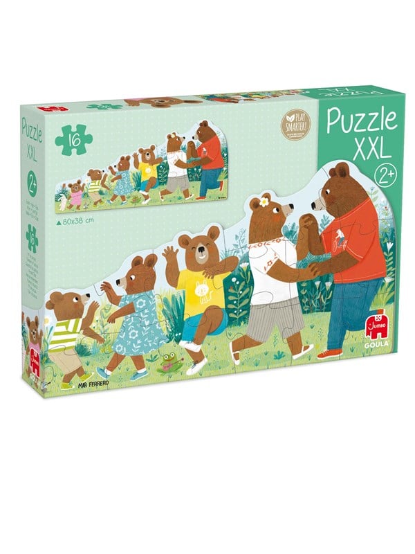 Jumbo Goula Puzzle XXL Bears Family - 16 pcs. Boden