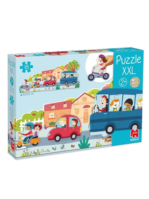 Jumbo Goula Puzzle XXL Vehicles - 18 pcs. Boden