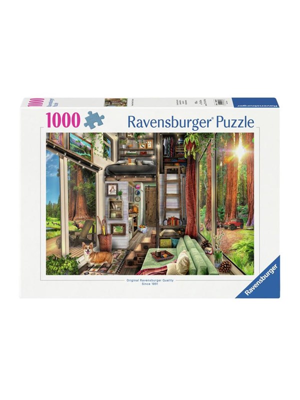 Image of Ravensburger Jigsaw Puzzle Tiny House In Redwood Forest 1000pcs. Boden