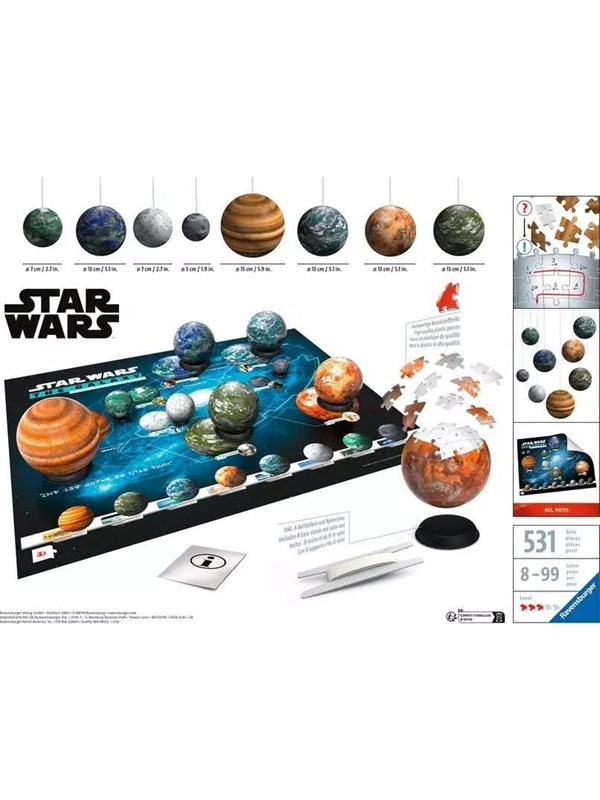 Ravensburger 3D Puzzle Star Wars Planet Of The Galaxy 531st 3D Puzzle