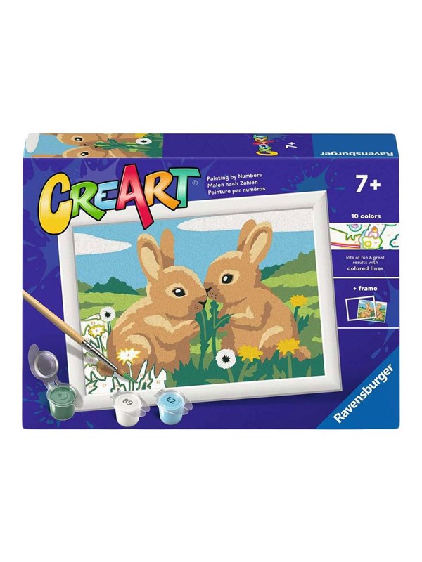 Ravensburger CreArt Paint by Numbers - Rabbit Friends