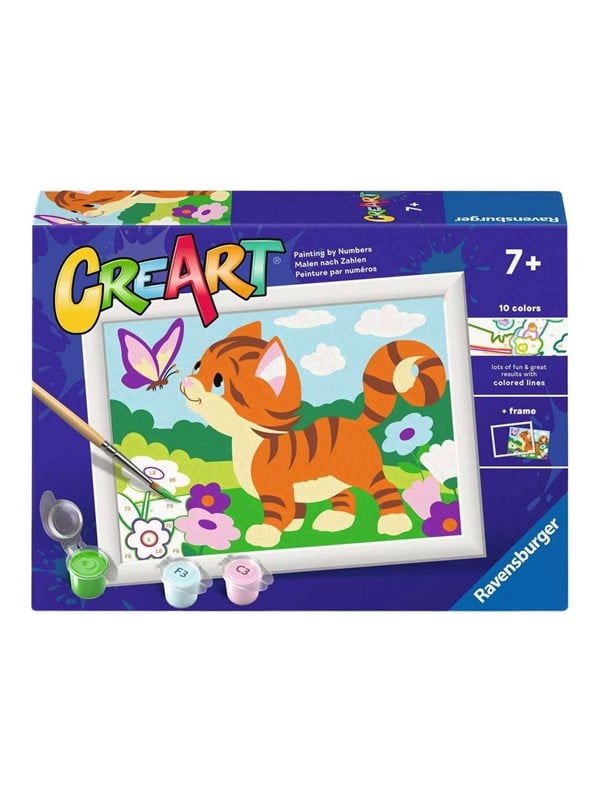 Ravensburger CreArt Paint by Numbers - Cat with Butterfly