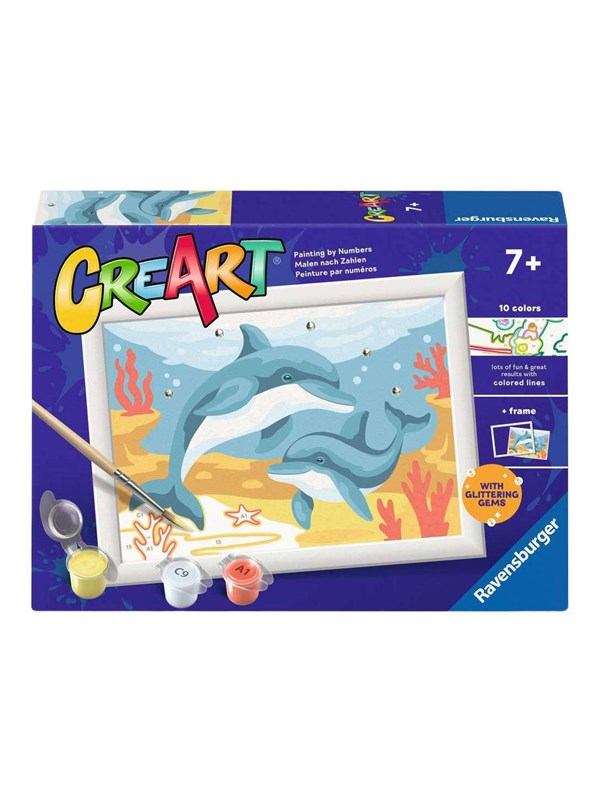 Ravensburger CreArt Paint by Numbers - Jumping Dolphin