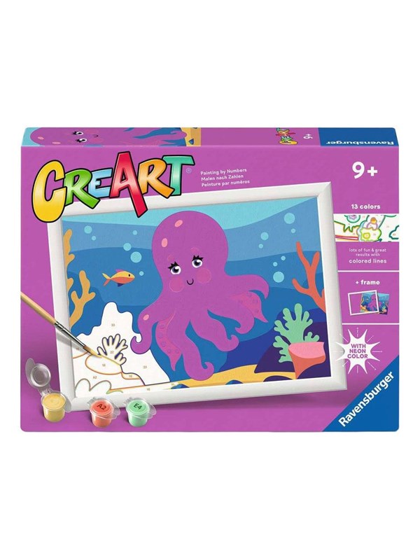 Ravensburger CreArt Paint by Numbers - Octopus (Neon)