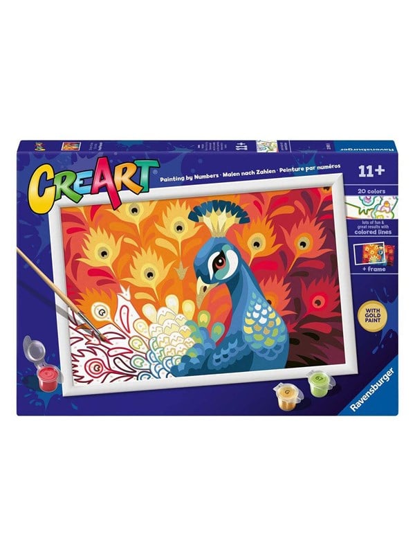 Ravensburger CreArt Paint by Numbers - Proud Peacock