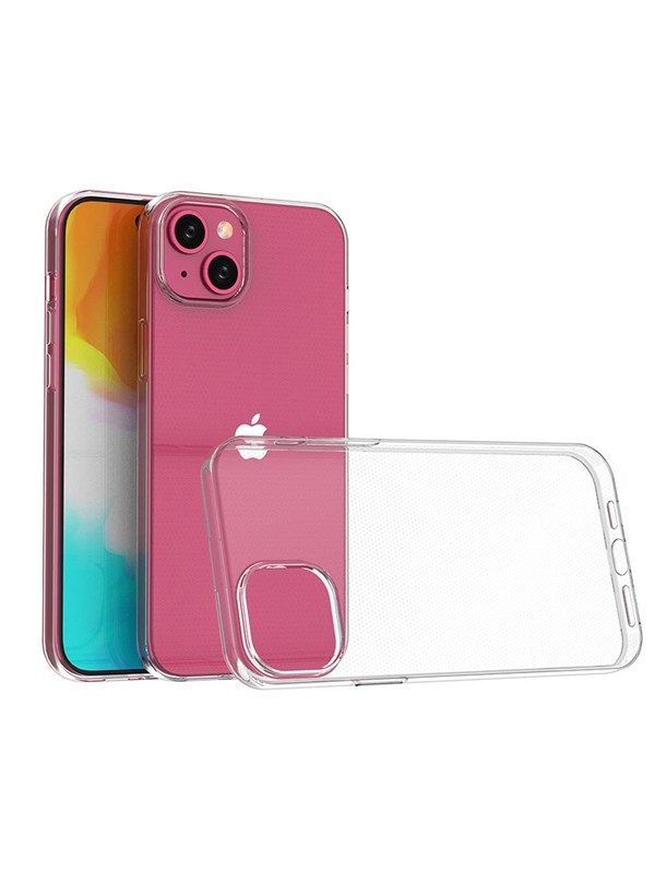 Hurtel iPhone 15 Plus Case from the Ultra Clear Series in Transparent Color