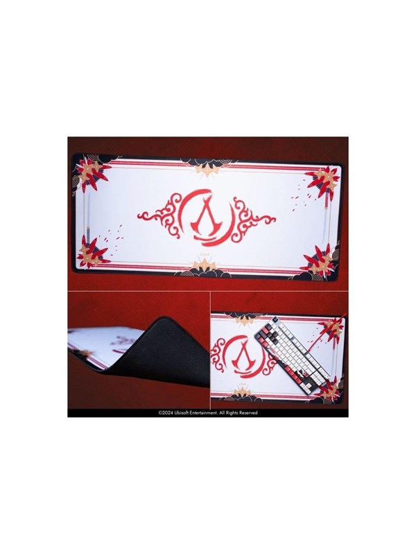 Lexip - Initiate Bundle - mouse - USB-A - black gold red white - with Ubisoft mouse pad and Assassin's Creed Shadows - Maus (Gold)