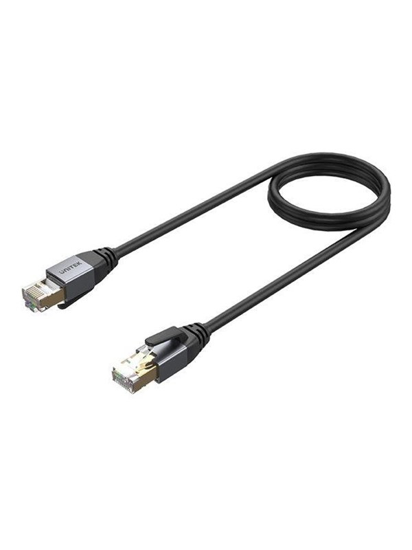 Netzwerkkabel Unitek C18149AGY03-3M Cat8 S/FTP 3 m Schwarz