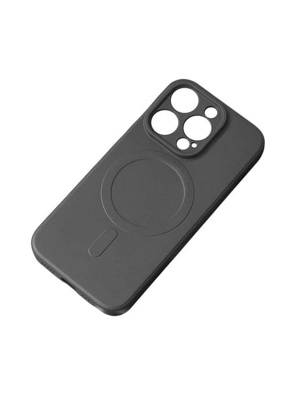 Hurtel MagSafe Compatible Silicone Case for iPhone 15 Plus Silicone Case - Black