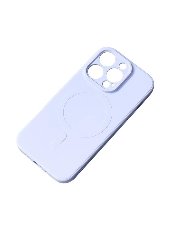 Hurtel MagSafe Compatible Silicone Case for iPhone 15 Plus Silicone Case - Blue