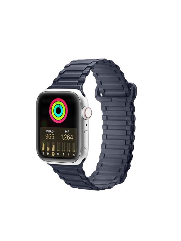 Dux Ducis Strap (Armor Version) Strap Apple Watch Ultra SE 9 8 7 6 5 4 3 2 1 (49 45 44 42 mm) Silicone Magnetic Band Bracelet Blue