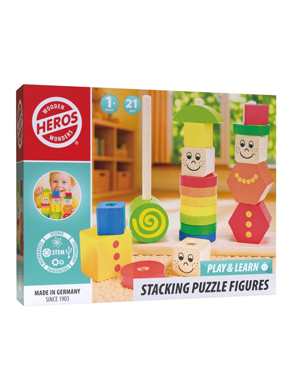 Heros Spielen & Lernen - Holz-Stapelfiguren
