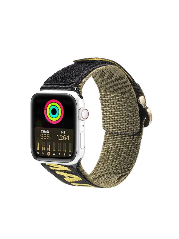Dux Ducis Strap (Outdoor Version) Apple Watch Ultra Strap SE 9 8 7 6 5 4 3 2 1 (49 45 44 42 mm) Nylon Band Bracelet Yellow