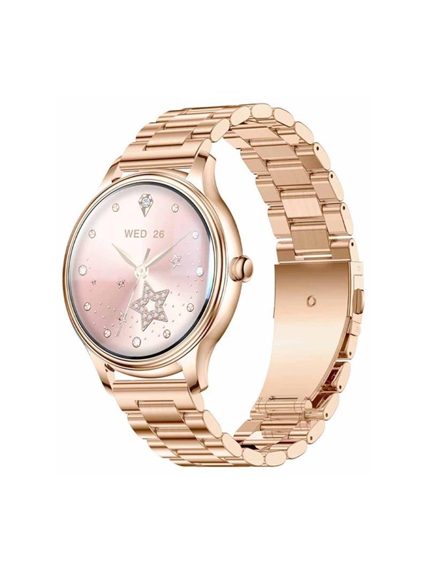 Colmi L28 gold steel Bluetooth Smartwatch 43mm Edelstahl Gold