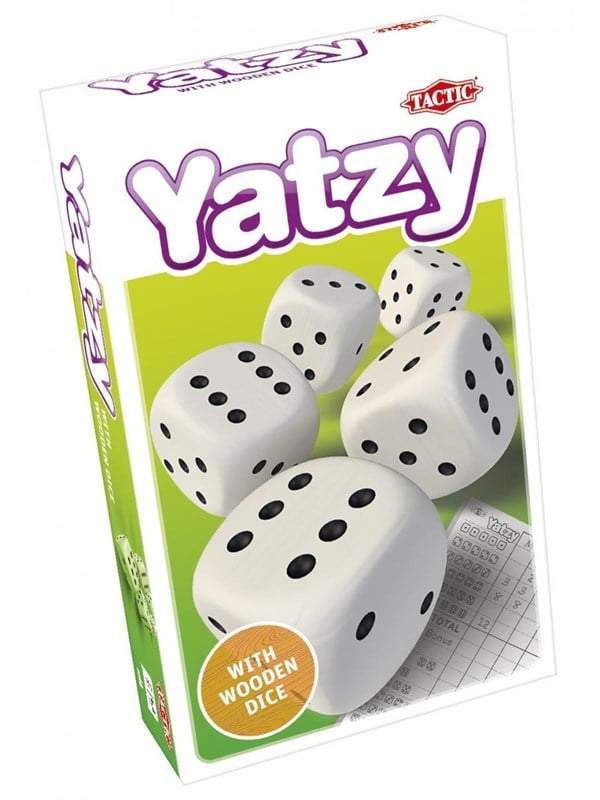 Tactic Yatzy med træterninger