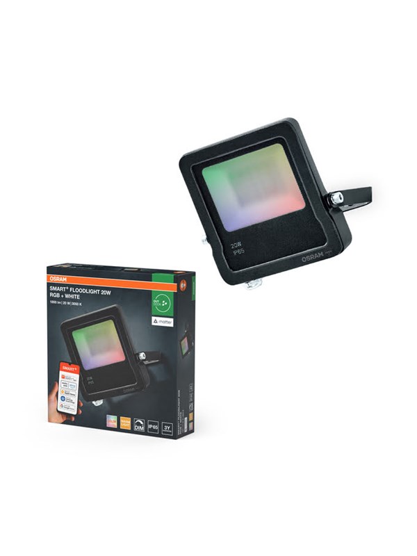Image of Osram SMART+ Outdoor Flood 1600lm 20W/RGBW dark grey WiFi