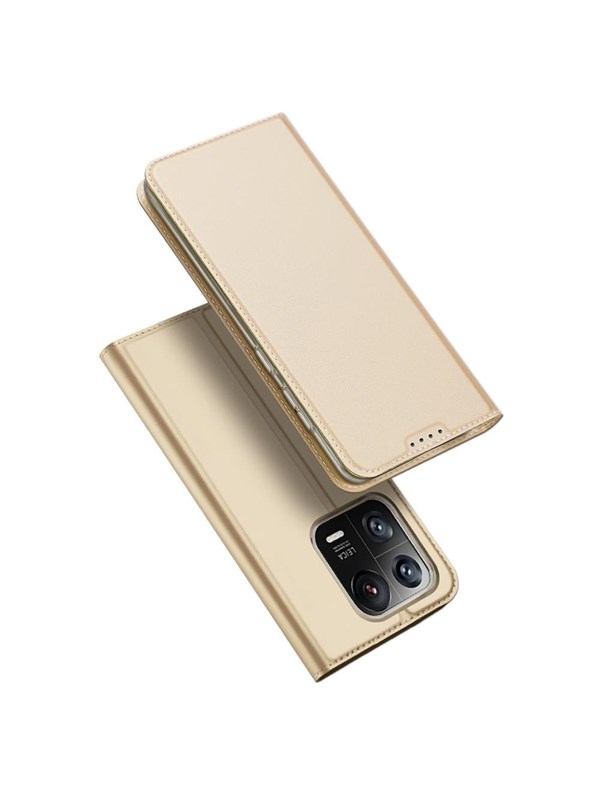 Dux Ducis Skin Pro Case Xiaomi 13 Pro Flip Cover Card Wallet Stand Gold