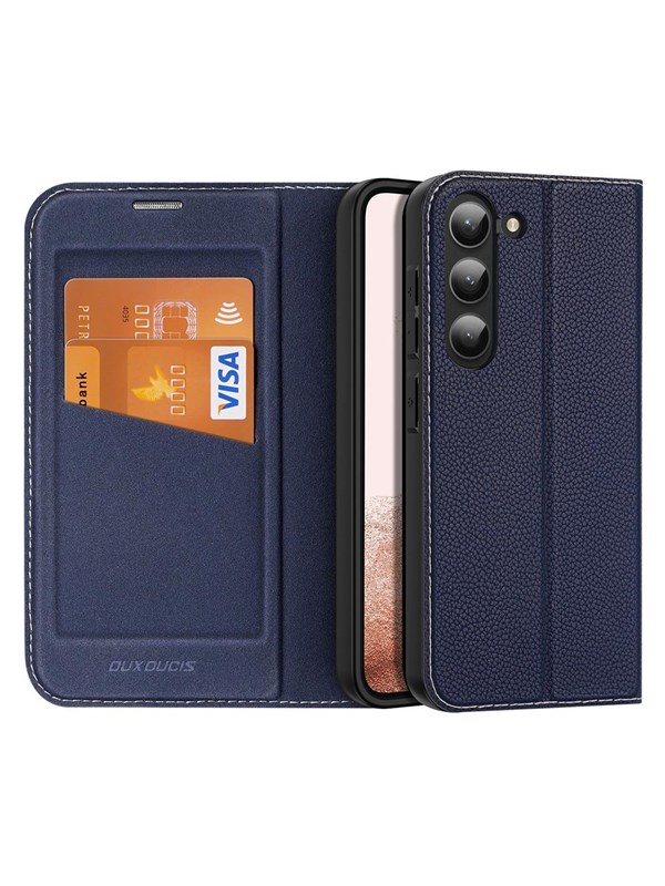 Dux Ducis Skin X2 Case Samsung Galaxy S23+ Flip Cover Wallet Stand Blue