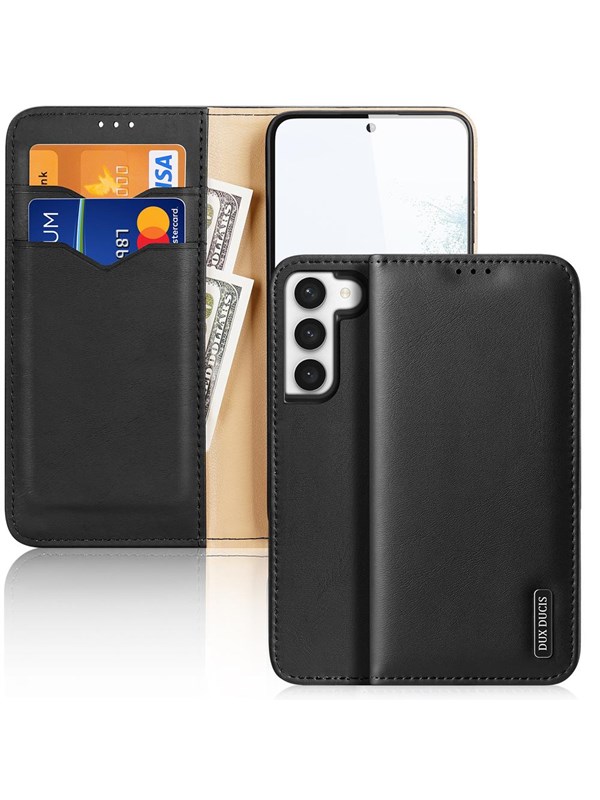 Dux Ducis Hivo Samsung Galaxy S23+ Flip Case Wallet Stand RFID Lock Black