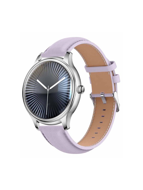 Colmi L28 Bluetooth NFC 1,69'' Lila Lederarmband Smartwatch