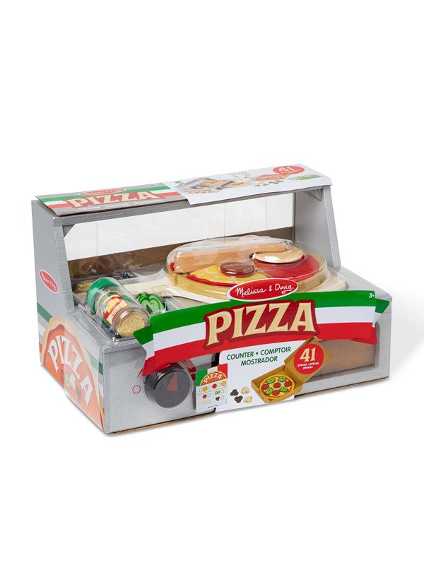 Melissa  Doug Wooden Playset Top and Bake Pizza Counter