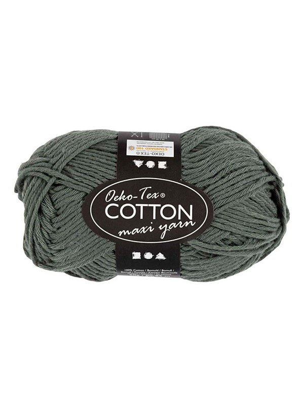 Creativ Company Cotton yarn Size 8/8 L: 80-85 M Gray - 50gr.