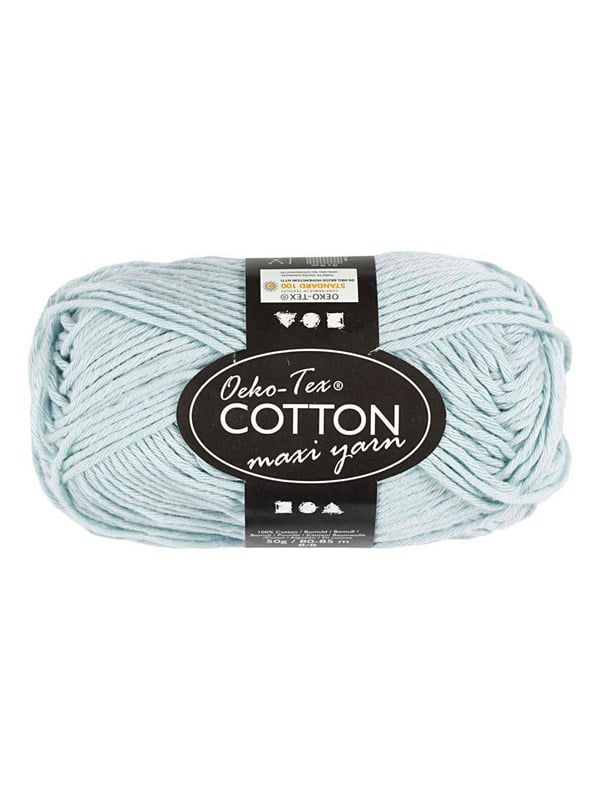 Creativ Company Cotton yarn Size 8/8 L: 80-85 M Soft Blue - 50gr.