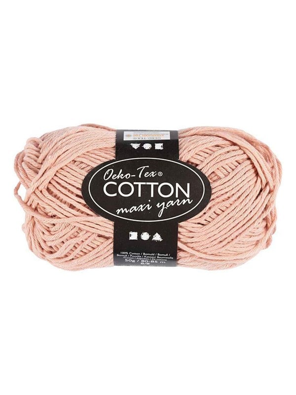 Creativ Company Cotton yarn Size 8/8 L: 80-85 M Beige - 50gr.