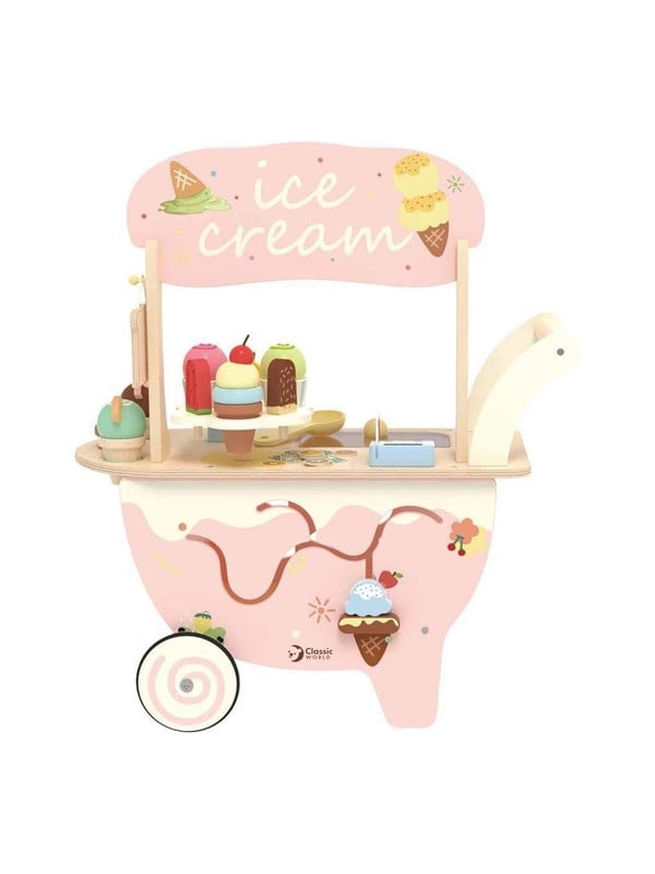 Classic World Wooden Ice Cream Cart